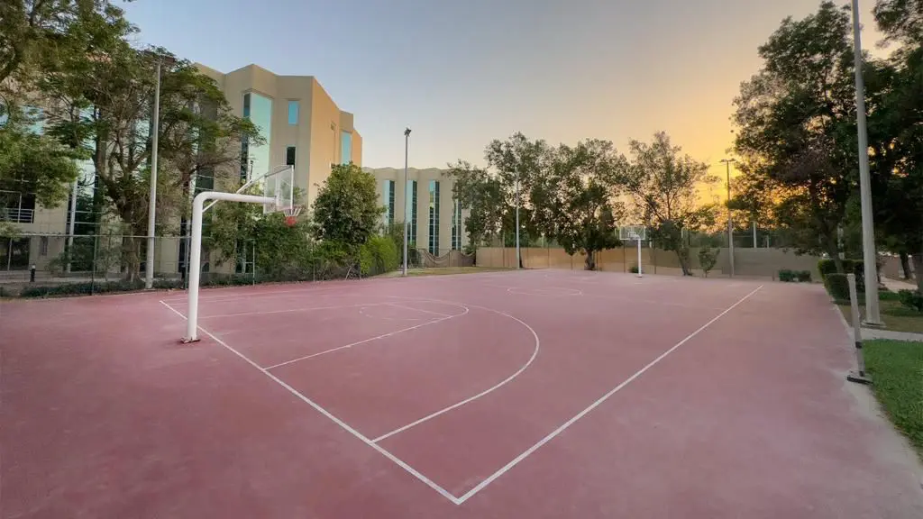 Basket ball court at estay